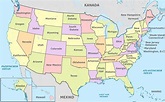 Ciudades de Estados Unidos mapa - Turismo.org