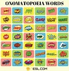 Onomatopoeia English Examples - D Judy Adkins