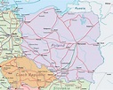 Poland train map - Map of Poland train (Eastern Europe - Europe)