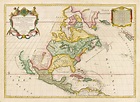 North America by Hubert Jaillot, 1720. | Historical maps, Map, Vintage ...