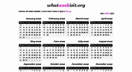 Access whatweekisit.org. Calendar with week numbers 2021