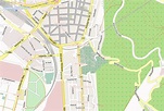 Bergfriedhof -Stadtplan mit Satellitenfoto und Unterkünften von Heidelberg