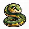linda anaconda dibujos animados estilo 20901577 Vector en Vecteezy