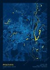 Ciudad poltava ucrania afiche vectorial mapa altamente detallado en ...