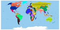 Map Of The World In 1914 - Kaleb Watson