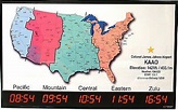 5 Zone - Digital LED Time Zone Clock with US Map - TZMAP | eBay | Time ...