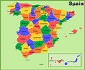 Spain provinces map