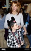 Lauren Holly and son Azer Greco attend the Disney Store re-launch at ...