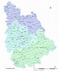 Carte des nouveaux arrondissements de la Vienne avec villes et communes