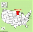 Minnesota location on the U.S. Map - Ontheworldmap.com