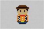 Woody Toy Story Pixel Art | Woody toy story, Pixel art, Art