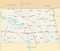 North Dakota Reference Map • Mapsof.net