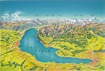 Lake Geneva, panorama map : MapPorn