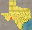 Map of Terrell County, Texas