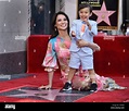 Lucy Liu and her son Rockwell Lloyd attend the star unveiling ceremony ...