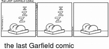 the last Garfield comic