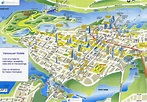 Карта центра Ванкувера со всеми отелями | Map of downtown Vancouver ...
