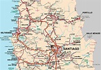 Santiago Map - Tripsmaps.com
