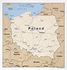 Large detailed political map of Poland with roads, railroads and major cities - 1995 | Poland ...