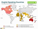 Map of English Speaking Countries | Country maps, English, Country