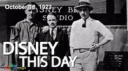 DISNEY THIS DAY - October 16, 1923 - YouTube