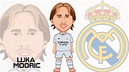How to draw Luka Modric - Football Toon's - YouTube
