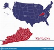 Mapa Vectorial De Los Condados De Kentucky Stock de ilustración ...