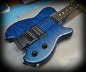HH1X (Allan Holdsworth Signature Model) Deep blue over flamed maple top ...