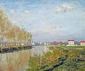 O Sena em Argenteuil - Vanilla Sky (1873) de Claude Monet | Tela para ...