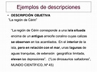 Ejemplos De Textos Descriptivos Objetivos Y Subjetivos Colección De ...