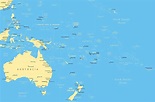 Oceania Map - Gambaran