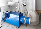 Reinigung einer Lüftungsanlage / Luftleitung mit Druckluft - Wöhler GmbH