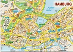 Maps of Hamburg downtown - mapa.owje.com
