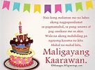 Tagalog Birthday Wishes - 365greetings.com | Birthday message for ...