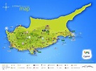 Tourist map of Cyprus: tourist attractions and monuments of Cyprus