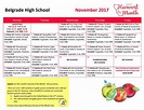 November 2017 High School Lunch Menu | School lunch menu, Breakfast ...