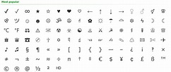 Cool Text Symbols Copy And Paste - Unicode Text Symbols To Copy And ...