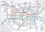 U bahn (tube) netzplan und karte von London : stationen und linien