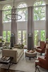 accenting tall windows High Ceiling Living Room, Living Room Windows ...