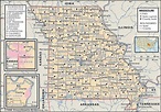 State and County Maps of Missouri