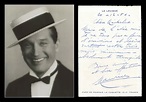 Maurice Chevalier (1888-1972) - Autograph letter signed + Photo - 1956 ...
