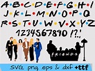 Friends Font SVG/PNG//DXF/EPS, Friends Alphabet, Friends Letters ...