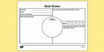 Book Review Template | Twinkl Learning Resources