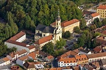 OverflightStock™ | Village of Pozega Croatia Aerial Stock Photo