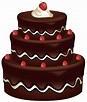 Free Beautiful Of Chocolate Birthday Cake Clipart | Cake clipart, Cake ...