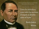 Es una gran frase celebre de Benito Juarez | Frases de respeto cortas ...