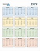 1979 Calendar (PDF, Word, Excel)