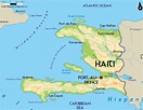 Large physical map of Haiti with major cities | Haiti | North America ...