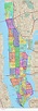 Map of Manhattan neighborhood: surrounding area and suburbs of Manhattan