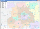 Jackson County, MI Wall Map Color Cast Style by MarketMAPS - MapSales